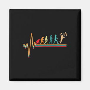 Evolution Basketball Ball Game Heartbeat Magnet