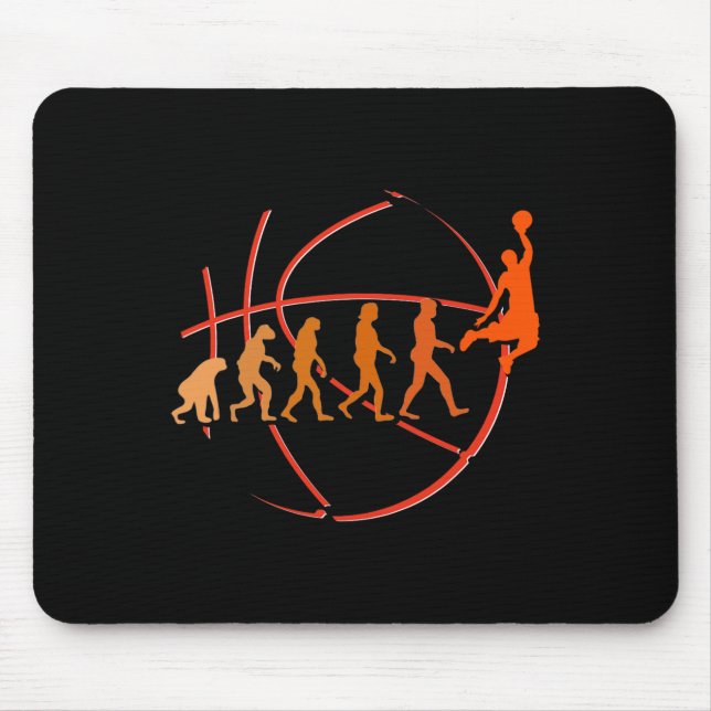 Evolution Basketball Ball Game Hoops Mousepad (Vorne)