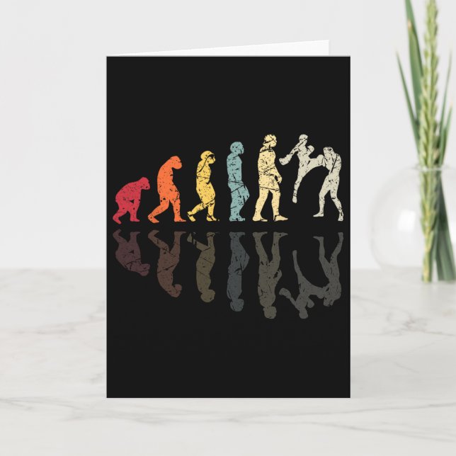 Evolution benutzte Kickboxen Kampfsport Knockout F Karte (Vorderseite)