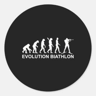 Evolution Biathlon 3 Runder Aufkleber