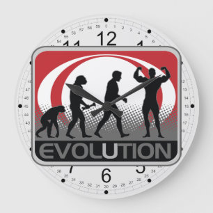 Evolution Body Builder Große Wanduhr