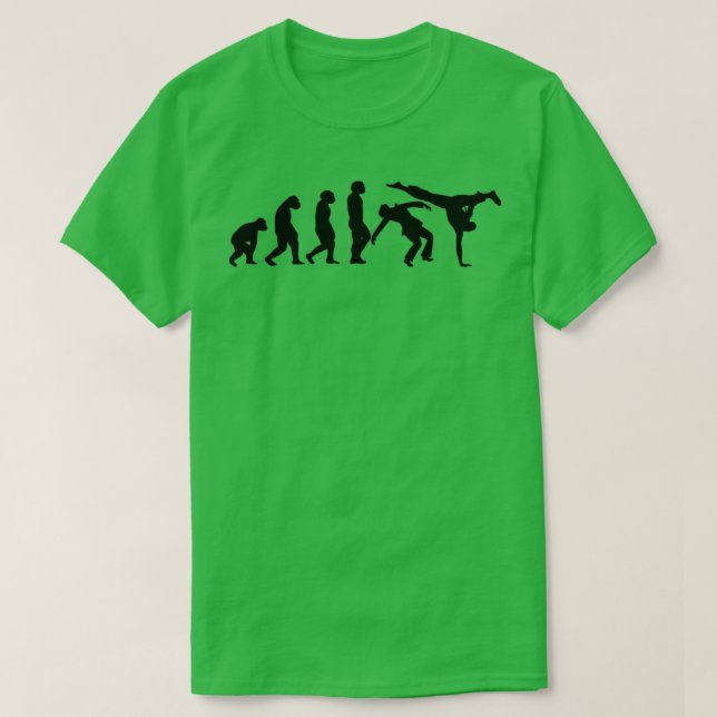 EVOLUTION Capoeira Martial Arts Brasilien kämpfen  T-Shirt (Design vorne)
