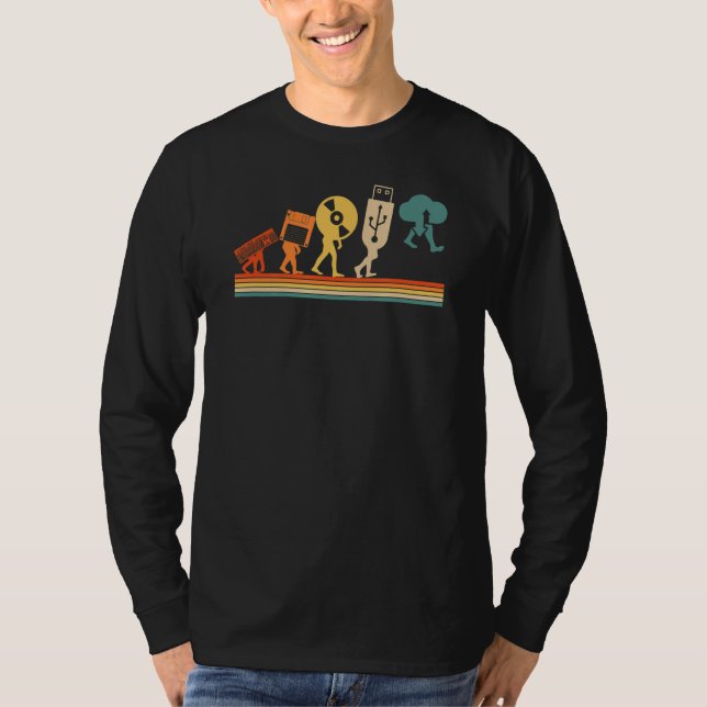 Evolution Cloud Coding Programmierung Web Coders D T-Shirt (Vorderseite)