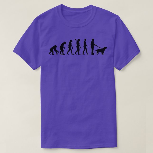 Evolution Cocker Spaniel T-Shirt (Design vorne)