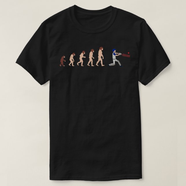 Evolution Cricket Funny Gift Idee T-Shirt (Design vorne)