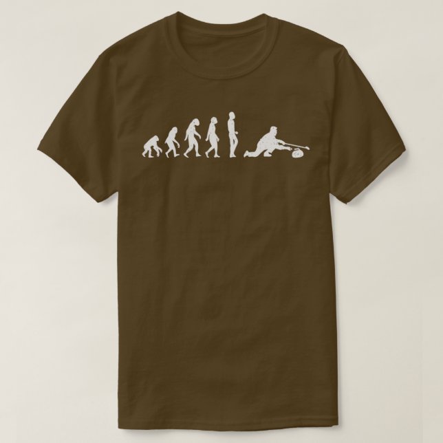 Evolution Curling I Funny Curl Stone Sport Curl T-Shirt (Design vorne)