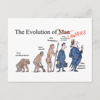 Evolution de Man carte postale