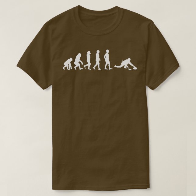Evolution der Curling T-Shirt (Design vorne)