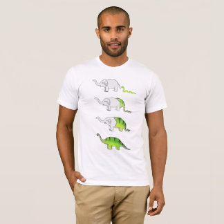 Evolution der Elefanten zu den Dinosauriern T-Shirt