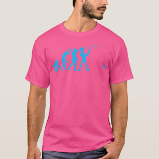 Evolution der Fischerei und der Fischerei T-Shirt