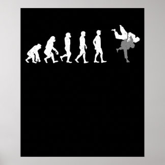 Evolution der Kampfkunst des Menschen Funny MIXED Poster
