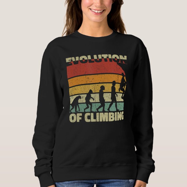 Evolution der Klettersteigung Sweatshirt (Vorderseite)