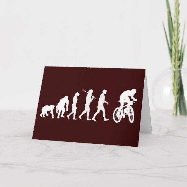 Evolution der Mountainbiker Karte (Vorderseite)