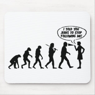 Evolution der Pfefferspray-Frauen - Lustiger Femin Mousepad