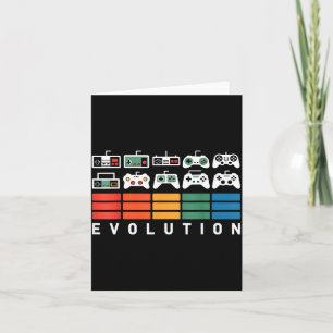 Evolution der Videospielcontroller 80er 90er Retro Karte
