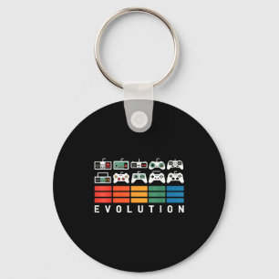 Evolution der Videospielcontroller 80er 90er Retro Schlüsselanhänger