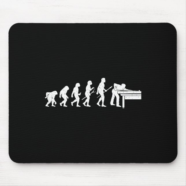 Evolution des Billardspiels - Schwimmbadballsport  Mousepad (Vorne)