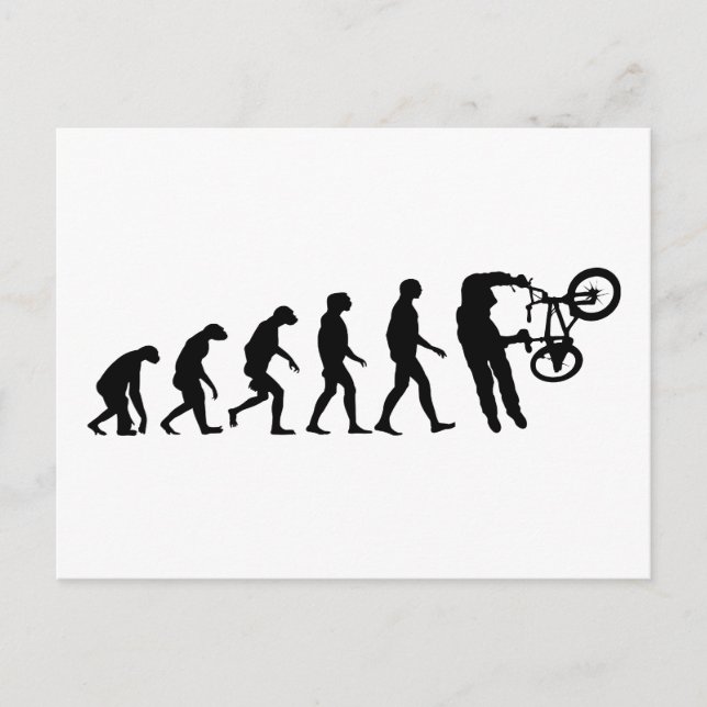 Evolution des BMX Postkarte (Vorderseite)