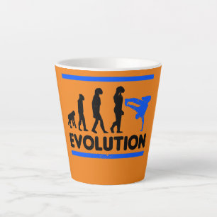 Evolution des Break Dancing Design Break Tanz  Milchtasse