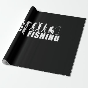 Evolution des Eisfischfangs Geschenkpapier