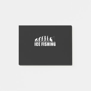 Evolution des Eisfischfangs Post-it Klebezettel