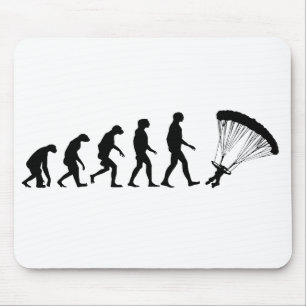Evolution des Fallschirmspringens Mousepad