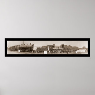 Evolution des Fotos Züge 1913 Poster