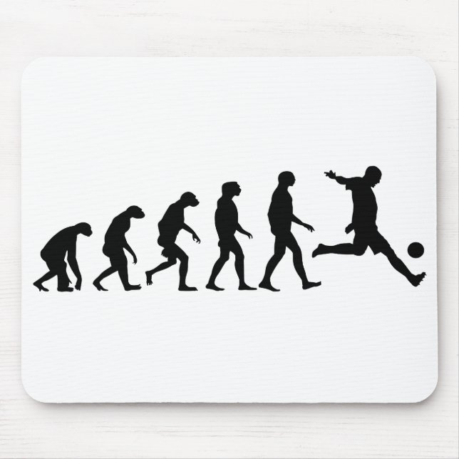 Evolution des Fußballs Mousepad (Vorne)