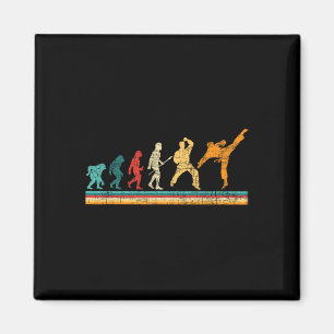 Evolution des Karate - Kampfsporttrainer Karateka Magnet
