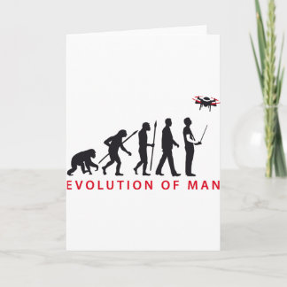 Evolution des Mannes, der die Drohne kontrolliert Karte