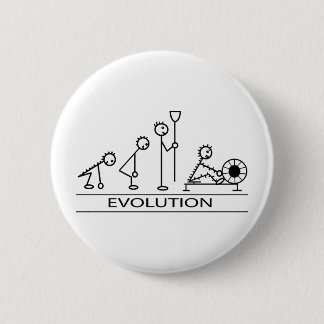 Evolution des Mannes mit Rudersport Button