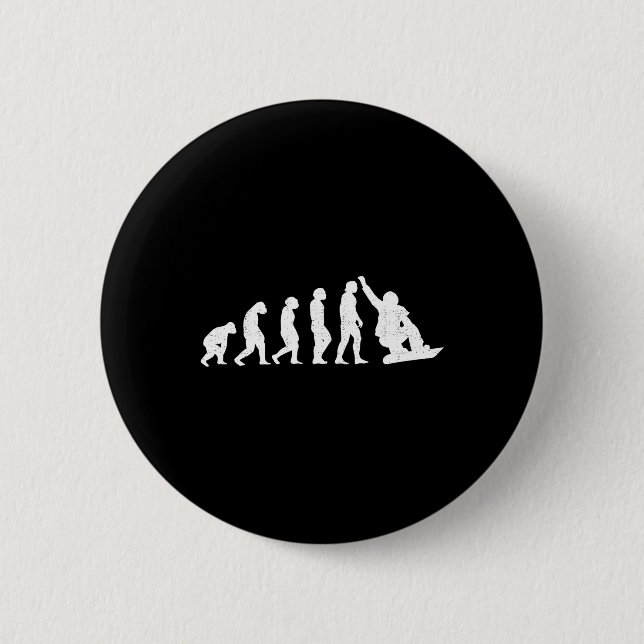 Evolution des männlichen Affenpferdes Ape to S Button (Vorderseite)