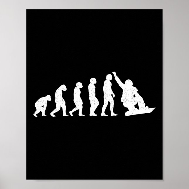 Evolution des männlichen Affenpferdes Ape to S Poster (Vorne)