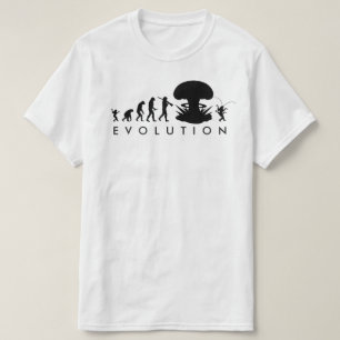 Evolution des Menschen & der Kakerlake Lustige Evo T-Shirt