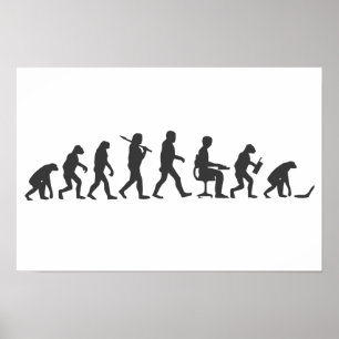 Evolution des Menschen Laptop Poster