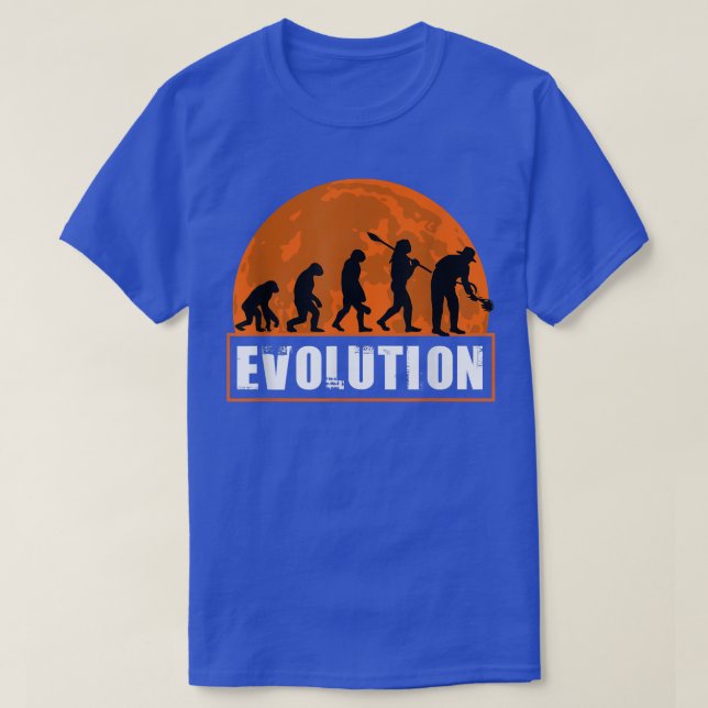 Evolution des menschlichen Bauern Funny Bauer Evol T-Shirt (Design vorne)