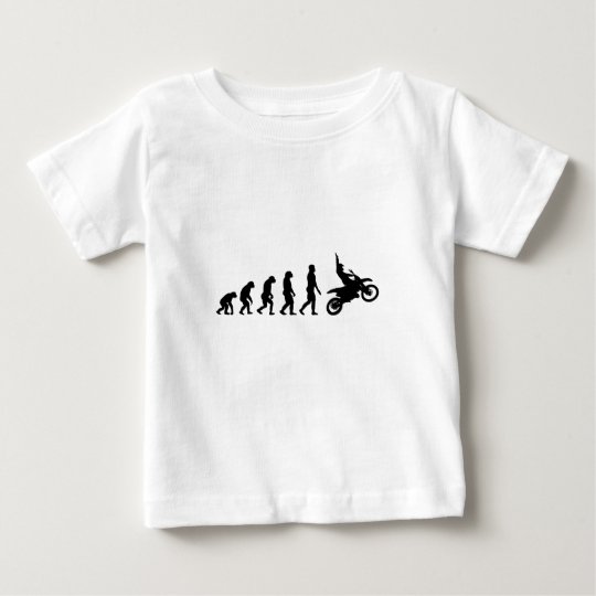 Evolution des Motorrads - Racer-Radfahrer Baby T-shirt