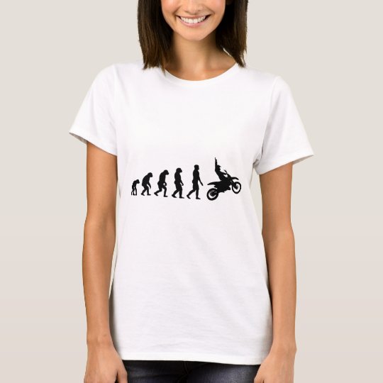 Evolution des Motorrads - Racer-Radfahrer T-Shirt