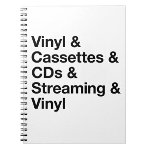 Evolution des Musiknotizbuchs Notizblock