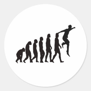 Evolution des Parkour (kostenloses Laufen) Runder Aufkleber