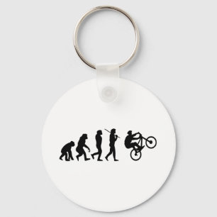 Evolution des Radfahrers Schlüsselanhänger