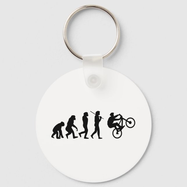 Evolution des Radfahrers Schlüsselanhänger (Vorderseite)