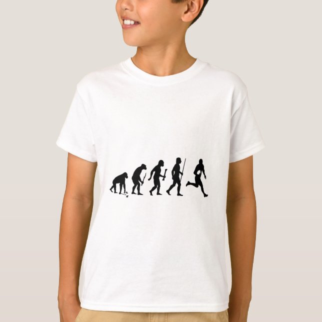 Evolution des Rugbys T-Shirt (Vorderseite)