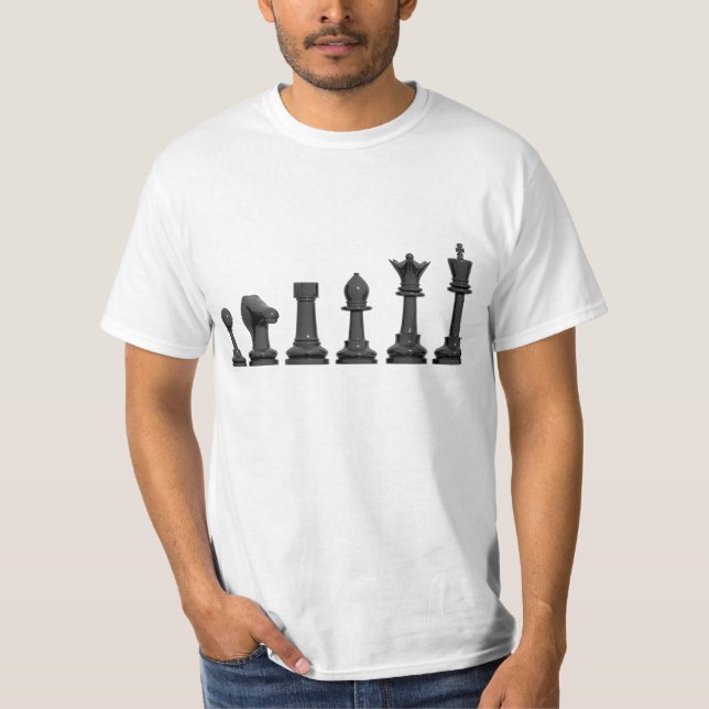 Evolution des Schach-Shirts T-Shirt (Vorderseite)