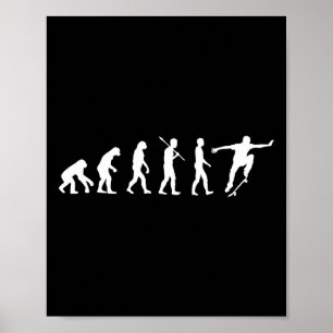 Evolution des Skateboarders - Skateboarding-Gesche Poster