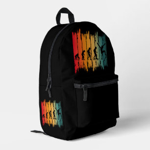 Evolution des Skateboarding-Skaters Bedruckter Rucksack