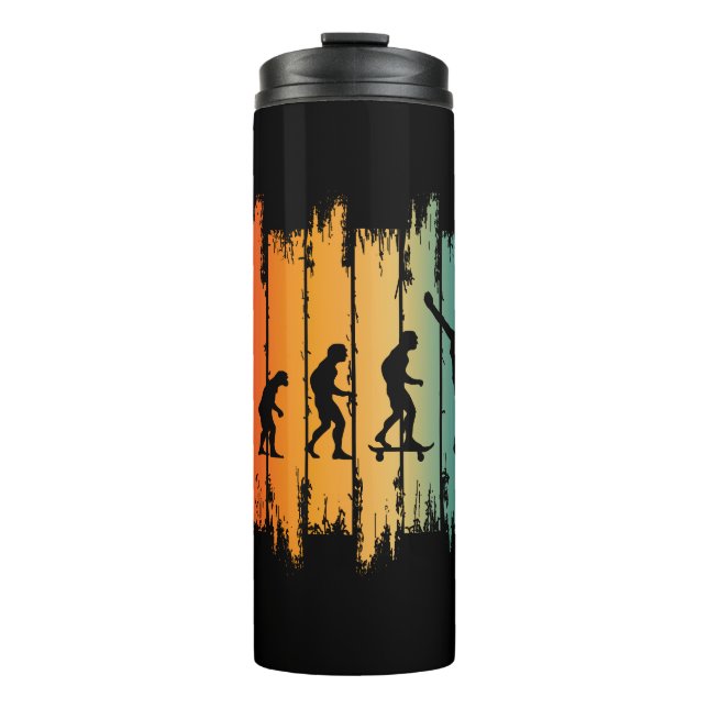 Evolution des Skateboarding-Skaters Thermosbecher (Vorderseite)