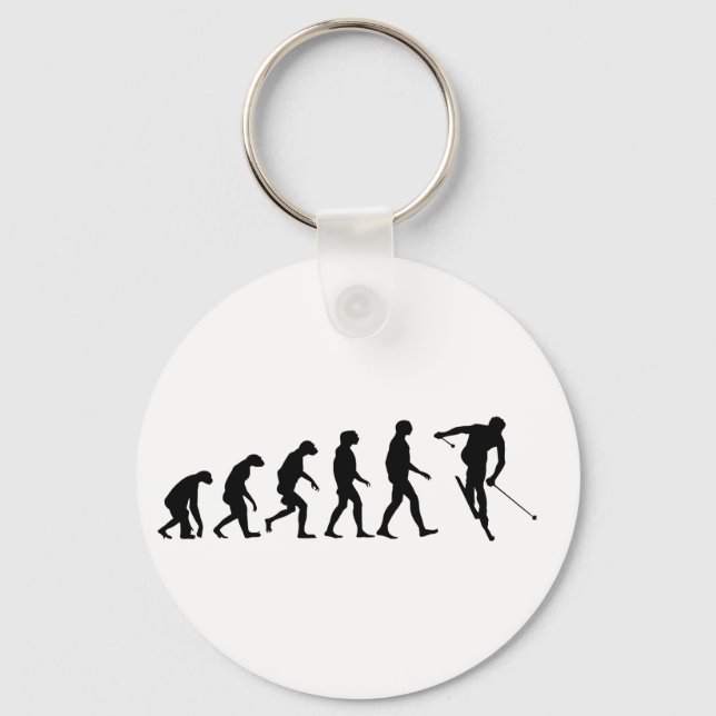 Evolution des Ski Schlüsselanhänger (Vorderseite)