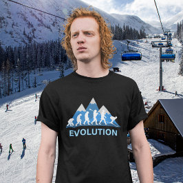 Evolution des Skifahrens T-Shirt