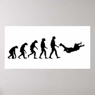 Evolution des Skydiving Poster